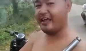 Tangkapan layar pelaku