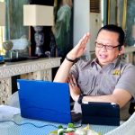 Bambang Soesatyo (Bamsoet) memberikan kuliah Program Doktor Ilmu Hukum secara daring dari Bali