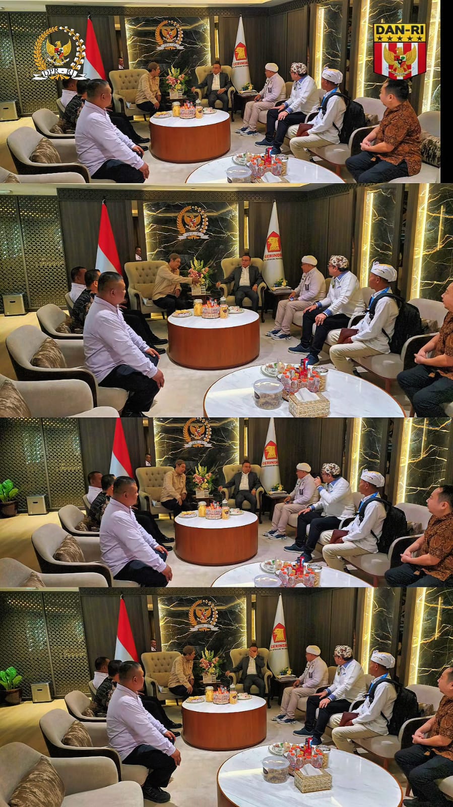 Suasana rapat audiensi antara Dewan Adat Nasional dengan pimpinan DPR RI.